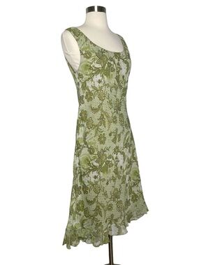 Connected Apparel Sleeveless Floral Ruffled Hem Party Dress SZ 6 Nordstrom Girly